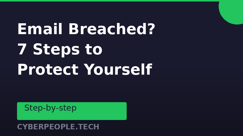 What to Do If Your Email Has Been Breached: Complete Step-by-Step Guide