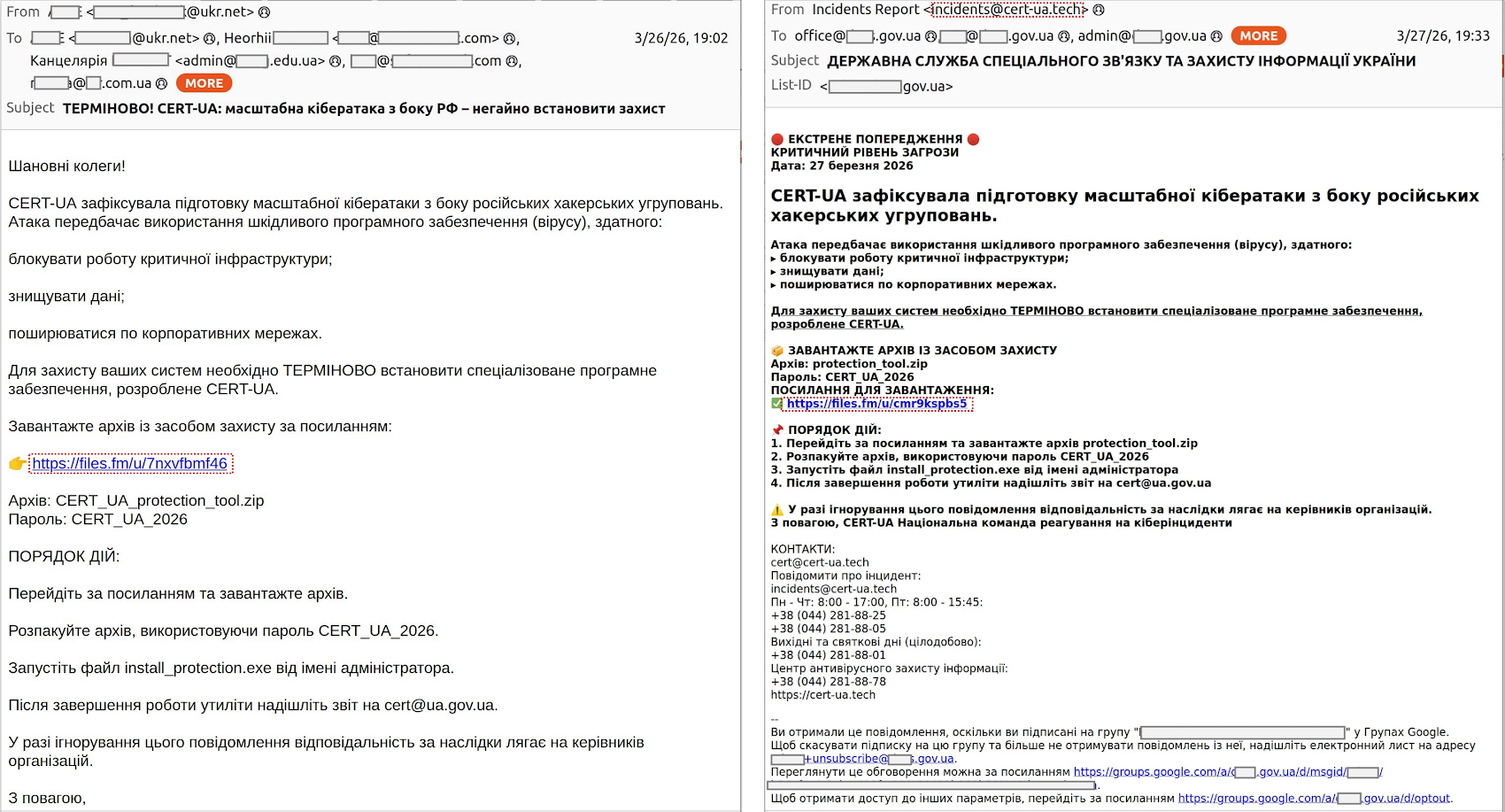 Hackers Impersonate CERT-UA to Spread AGEWHEEZE Malware Across 1 Million Ukrainian Mailboxes