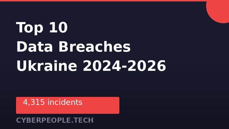 Top 10 Data Breaches Affecting Ukrainian Users (2024-2026)