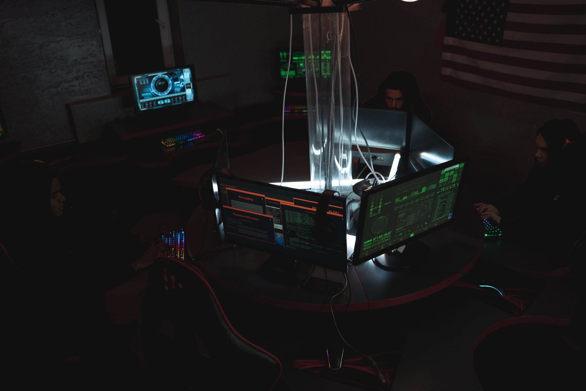 Cybersecurity team collaborating
